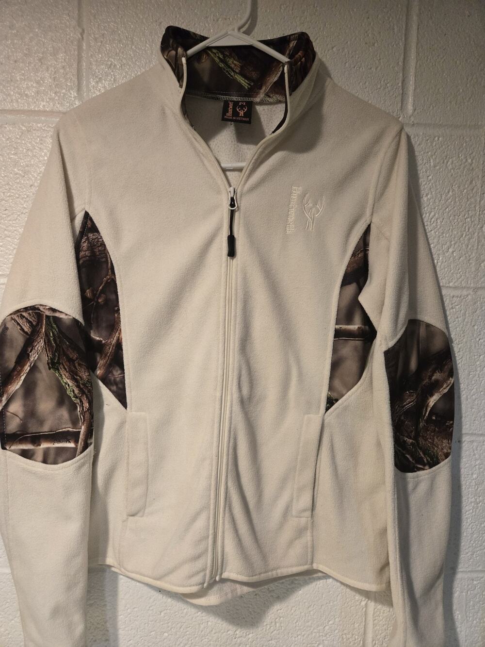 Huntworth Full Zip Camo Jacket Womens Size M Used Good Condition